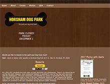 Tablet Screenshot of horshamdogpark.com
